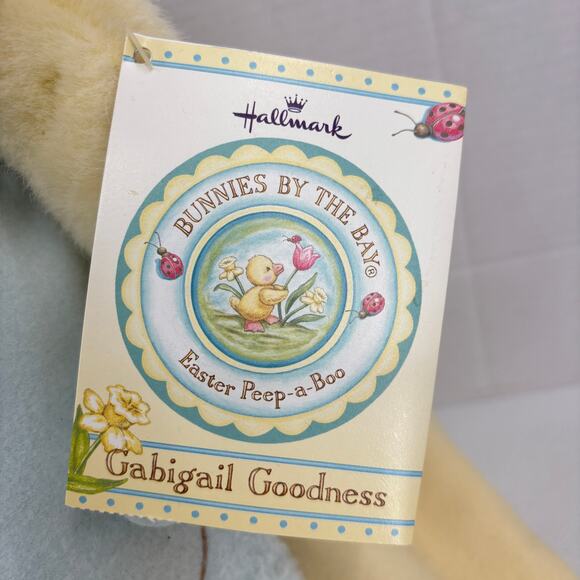Bunnies by the Bay Gabigail Goodness Plush Rabbit Easter Peep-A-Boo with Stand - Picture 8 of 15